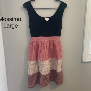 Mossimo Mixed Pattern Apron style Dress size Large